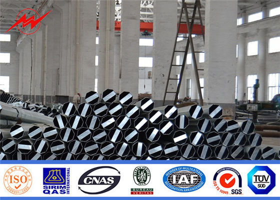 Transmisión Gabón Q345 poste para uso general de acero, poder postes 10m 330KG del metal