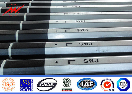 La transmisión de poder de la baja tensión 33kv postes, moho anti galvanizó a postes de acero