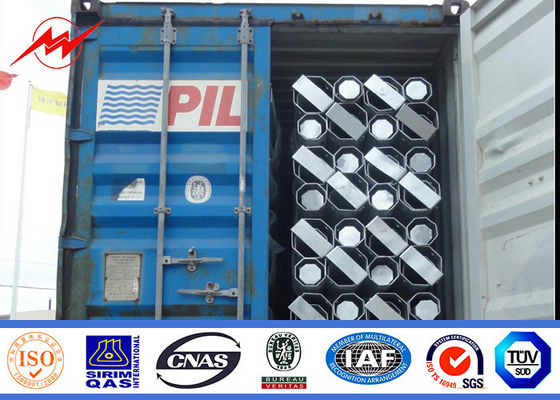 La transmisión de poder de la baja tensión 33kv postes, moho anti galvanizó a postes de acero