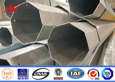 Acero eléctrico de acero galvanizado poste para uso general de la inmersión caliente para la línea de transmisión de poder