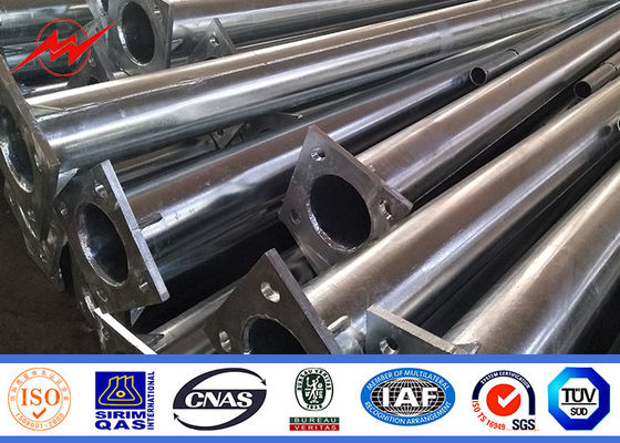 calle octagonal redonda de acero galvanizada el 12m postes ligeros para la iluminación del área