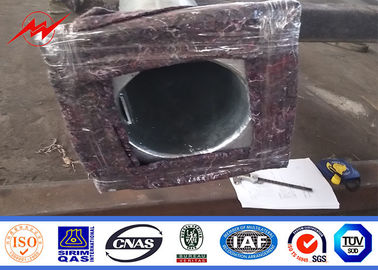 calle poste ligero del brazo del doble de la galvanización de la inmersión caliente del certificado de la ISO 12meter