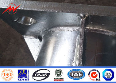 betún poligonal de los 9m el 12m Q235 poste para la línea de transmisión eléctrica