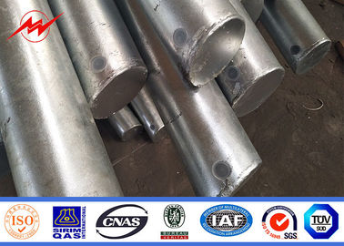 Color superficial galvanizado del alto del palo el 16m de calle negro de acero de poste ligero