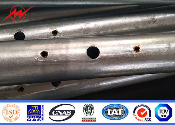 Alumbrado público doblado los 5-20m postes de la aprobación del  ISO en color del estándar de RAL