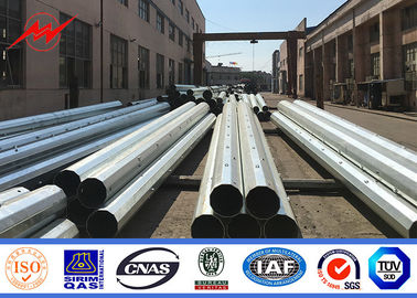 Poder de acero galvanizado betún poste de la electricidad con el tratamiento superficial del betún