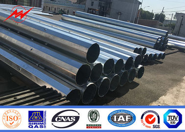 Poder de acero galvanizado betún poste de la electricidad con el tratamiento superficial del betún