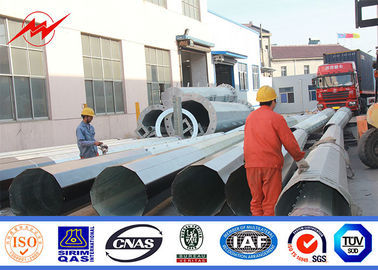 acero eléctrico poste, poste galvanizado del entierro directo de los 90FT 2 Segements monopolar