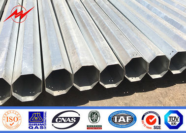 acero galvanizado de la inmersión caliente de poste de la corriente eléctrica de los 30ft los 35ft los 40ft para la distribución