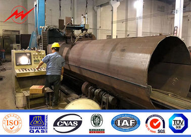 inmersión caliente poste galvanizado, transmisión de acero durable postes de los 90FT el 100FT el 105FT