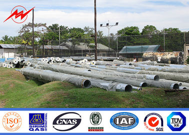 inmersión caliente Electric Power de acero galvanizado poste de los 30ft los 35ft a la línea de transmisión