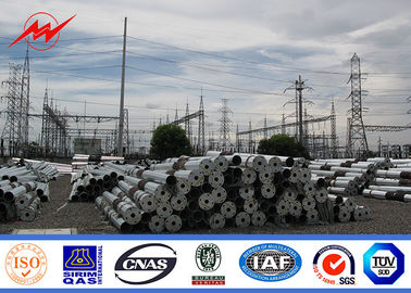 inmersión caliente Electric Power de acero galvanizado poste de los 30ft los 35ft a la línea de transmisión