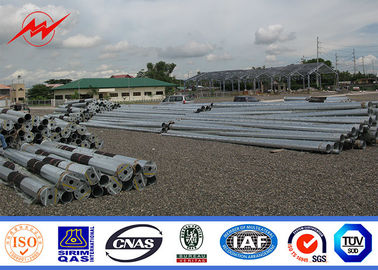 inmersión caliente Electric Power de acero galvanizado poste de los 30ft los 35ft a la línea de transmisión