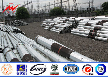 inmersión caliente Electric Power de acero galvanizado poste de los 30ft los 35ft a la línea de transmisión
