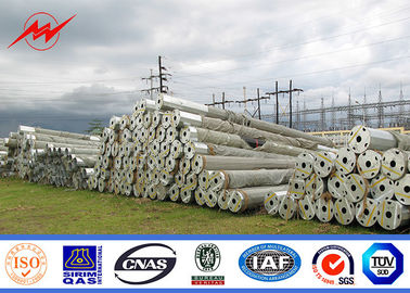 velocidad del viento de la galvanización los 30m/S de postes de la transmisión del acero eléctrico de los 8m 5KN Q345