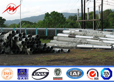 velocidad del viento de la galvanización los 30m/S de postes de la transmisión del acero eléctrico de los 8m 5KN Q345