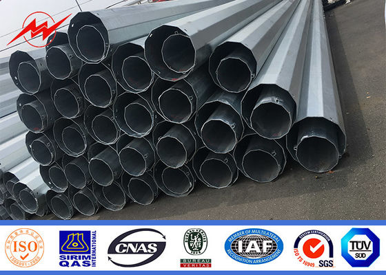 10kv redondo ~ 550kv poder poste tubular de acero para la línea de transmisión proyecto