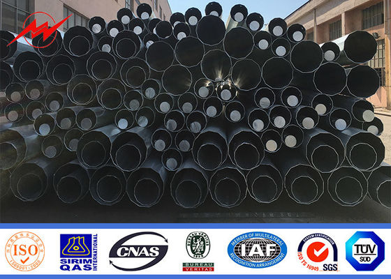 Línea de transmisión postes para uso general de acero longitudinales mono poste octagonal galvanizado soldadura