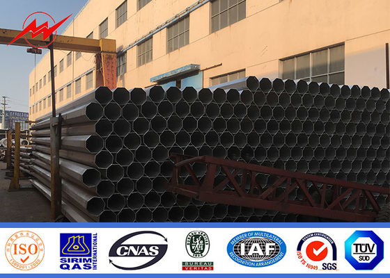 Línea de transmisión postes para uso general de acero longitudinales mono poste octagonal galvanizado soldadura