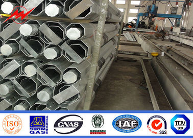 el 11m 3.8m m 2 columna eléctrica de acero galvanizada de la transmisión de poste de la sección FRP