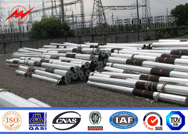 Columna tradicional bipartita de poste de poder del metal de 3.8m m con FRP y betún