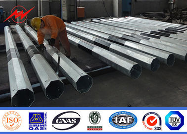 Columna tradicional bipartita de poste de poder del metal de 3.8m m con FRP y betún