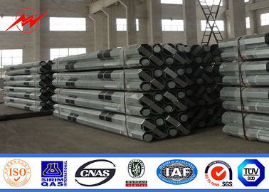 el 11m 7.2m m 3.8m m 69kv poste tubular de acero para la línea de transmisión