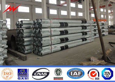 el 11m 7.2m m 3.8m m 69kv poste tubular de acero para la línea de transmisión