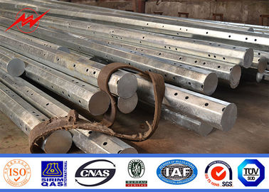 metal galvanizado grueso poste de 138KV GR65 4m m los 50ft en la transmisión de Electirc