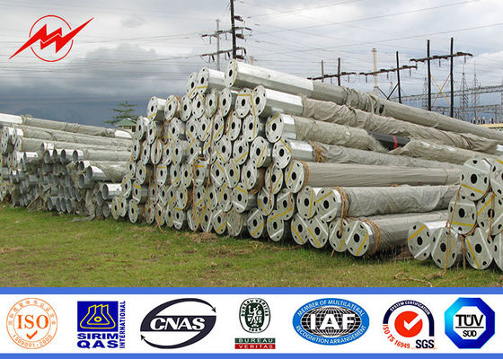 Poste para uso general de acero eléctrico octagonal para la línea 69KV de la distribución de poder