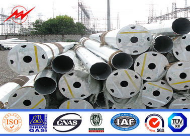 Los 20ft - los 90ft octagonales poste tubular de acero para la línea de transmisión de la distribución de poder 69kv