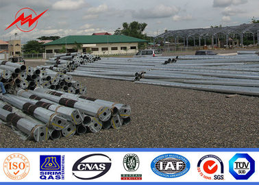 Los 20ft - los 90ft octagonales poste tubular de acero para la línea de transmisión de la distribución de poder 69kv