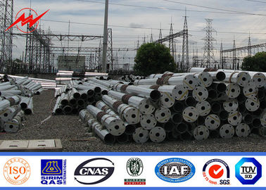 la inmersión caliente del solo brazo de los 8m galvanizó a poste de acero para la iluminación al aire libre