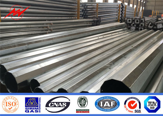 la inmersión de los 35ft Nea Tubular Steel Pole Hot galvanizó para el proyecto de la transmisión de poder