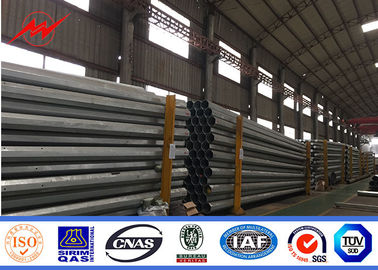 Línea de transmisión de poder poste tubular de acero, poste de acero galvanizado