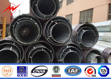 Línea de transmisión de poder poste tubular de acero, poste de acero galvanizado