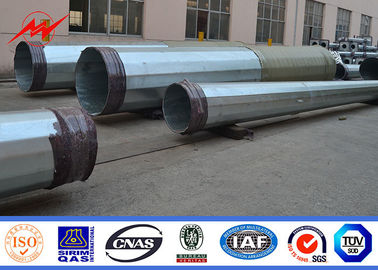 Línea de transmisión de poder poste tubular de acero, poste de acero galvanizado