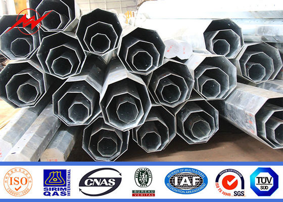 Transmisión de poder de 22 M poste de acero galvanizado para la línea de la distribución eléctrica del exterior