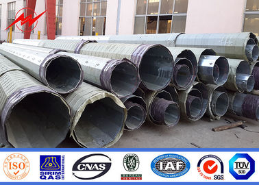 poder de acero galvanizado los 25-80ft poste poste eléctrico de acero del polígono con Bitumn NEA NGCP