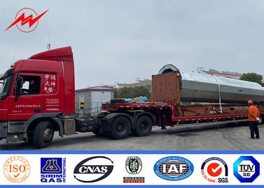 metal galvanizado redondo poste de la inmersión caliente 132kv del 18m los 22m para la línea de transmisión