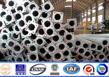 Q235/Q345 Polvo de energía de acero de 3m-15m conical redondo de 2,5-20mm de soldadura galvanizado