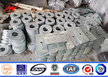 La electricidad poligonal 69kv poste para uso general de acero de los 80ft con el palo galvanizó la estructura