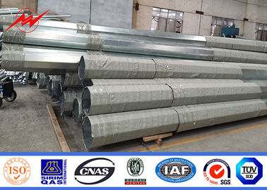 33kv 60ft Polos de suspensión eléctricos Tratamiento de superficie galvanizado por inmersión en caliente