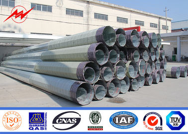 Diseño de acero eléctrico de la comunicación móvil de la torre de los 36M 24KN HDG mono poste