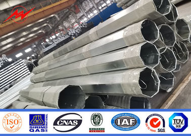 33kv 60ft Polos de suspensión eléctricos Tratamiento de superficie galvanizado por inmersión en caliente