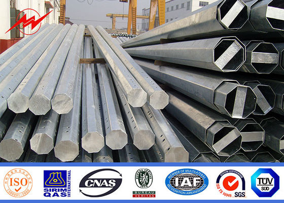 la inmersión de los 35ft Nea Tubular Steel Pole Hot galvanizó para el proyecto de la transmisión de poder