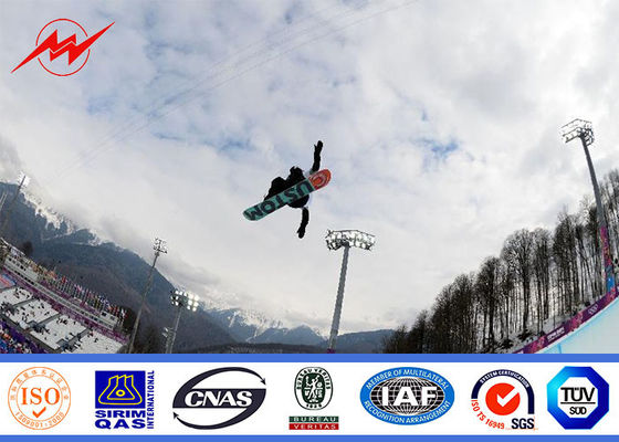 Poste de mástil alto poligonal para luz de estacionamiento