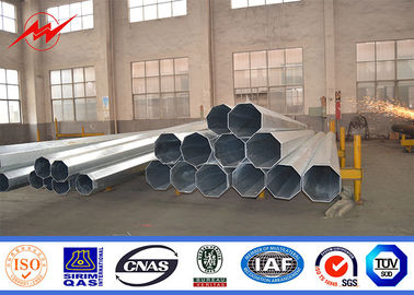 IP65 poste de acero galvanizado tubular para la línea de transmisión eléctrica 69kv