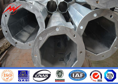 IP65 poste de acero galvanizado tubular para la línea de transmisión eléctrica 69kv