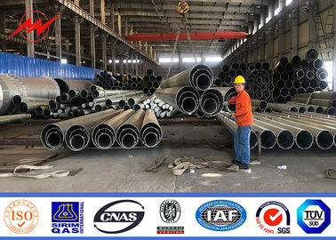 Distribución postes para uso general de acero galvanizados betún de la electricidad del OEM con la soldadura del CO2